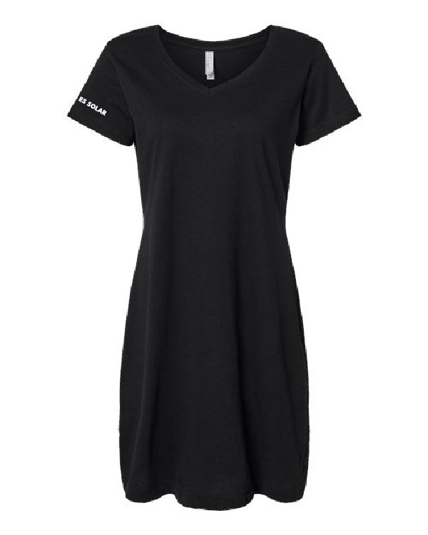 Women's Fine Jersey V-Neck Coverup Black