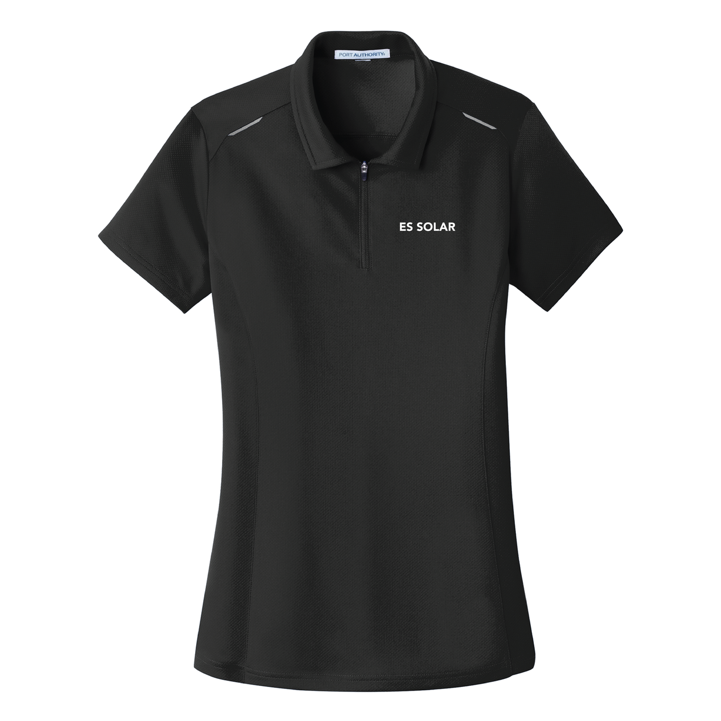 Women's Pinpoint Mesh Zip Polo