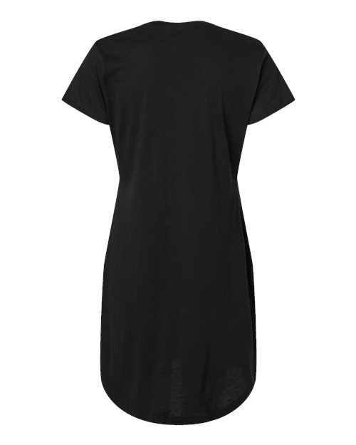 Women's Fine Jersey V-Neck Coverup Black