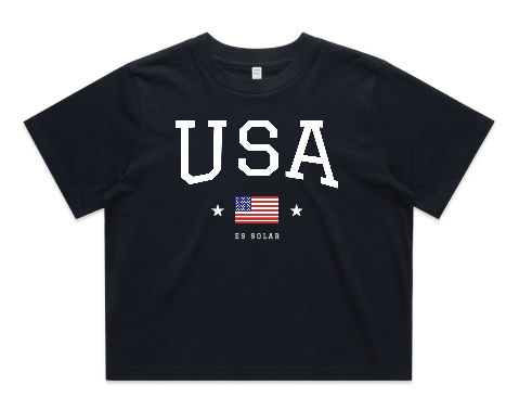 Pre Sale 4th of July WO's Classic Cropped Tee