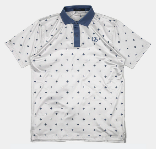 Elevation Polo Ivory Blue Collar Limited Edition